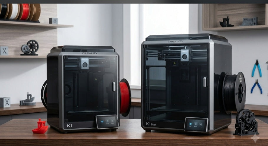 What is the difference between the Creality K1 and K1 max?