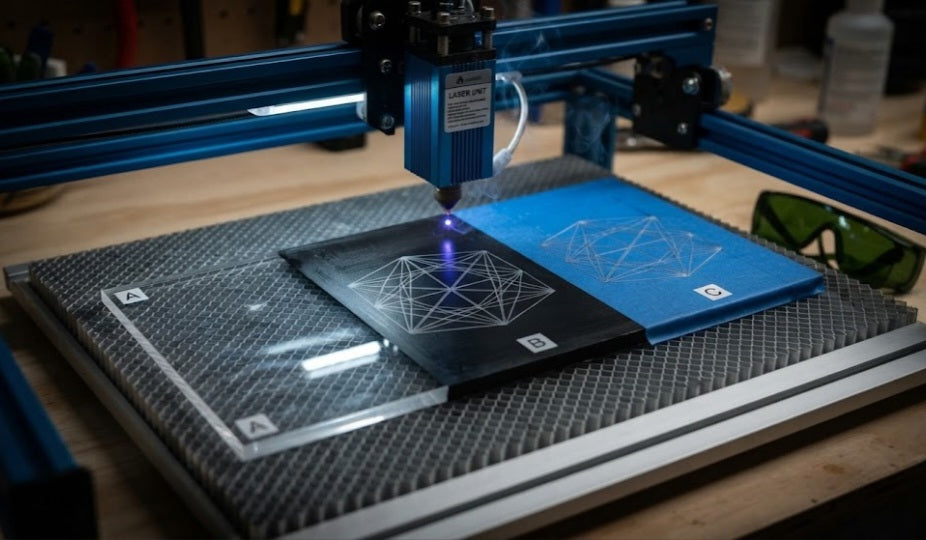 Can a Blue Diode Laser Work on Clear Acrylic? A Material Test