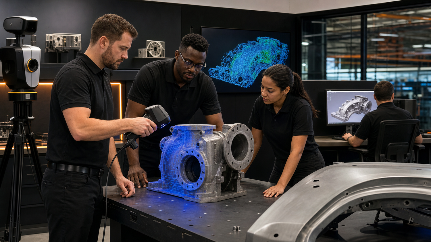 South African 3D scanning company measuring industrial components