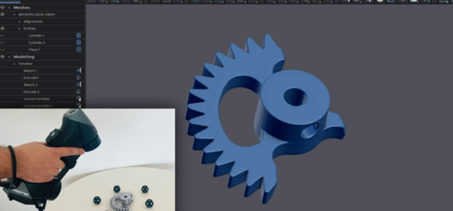 Scan to CAD for automotive parts