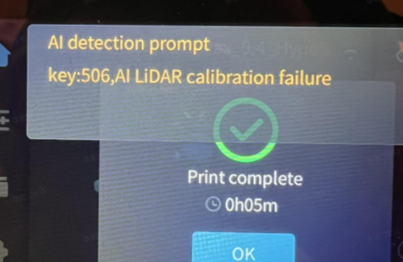 Creality scanner troubleshooting