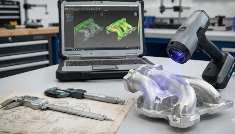 3D scanning compared with manual measurement for complex parts