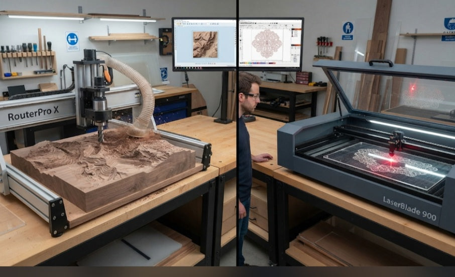 CNC Router vs Laser Cutter: What is the Difference?