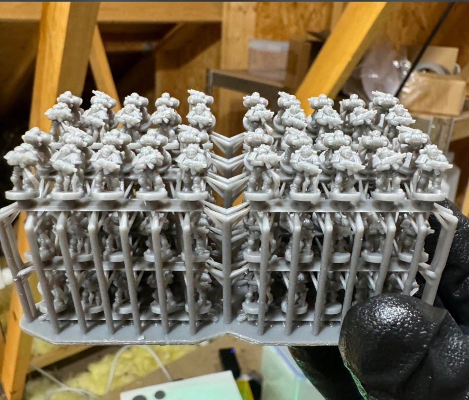 How To Print 20 Miniatures On One Resin Build Plate