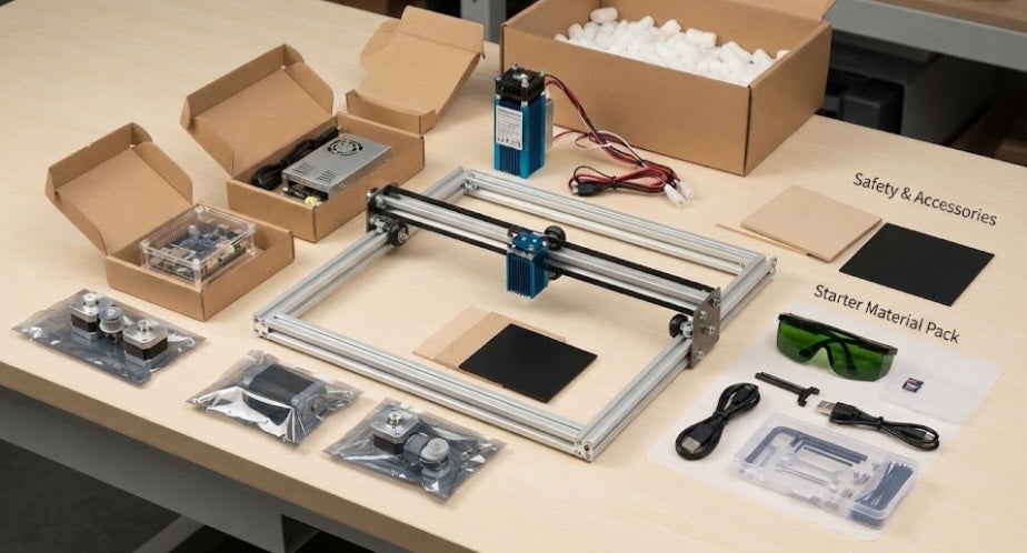 What Comes With Your First Laser Engraver Set Up?