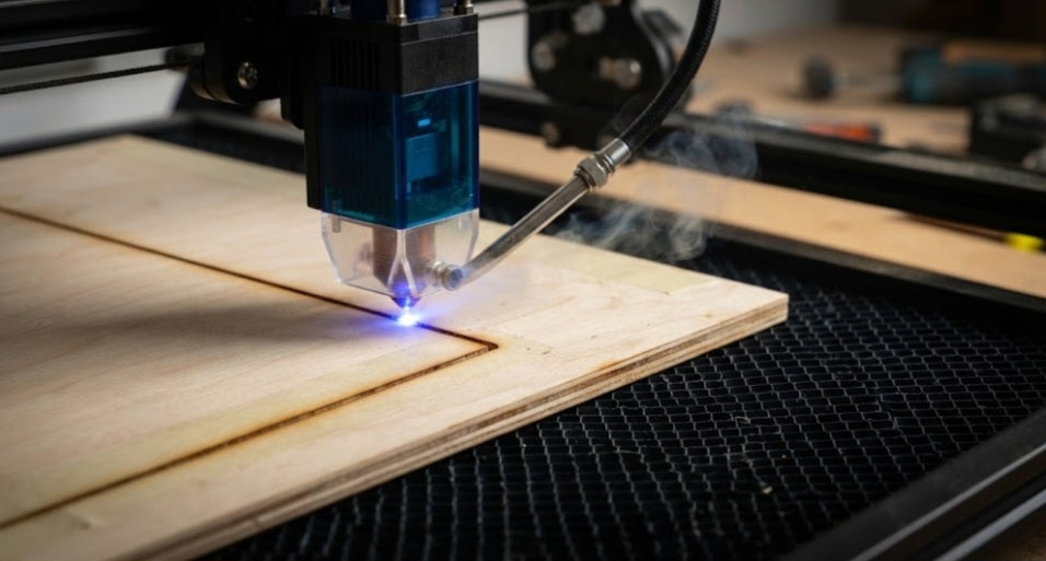 Cutting 3 mm Plywood With a 20W Diode Laser: Test Setup and Results