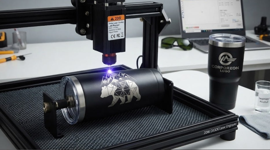 Testing Laser Engraving on Powder-Coated Metal