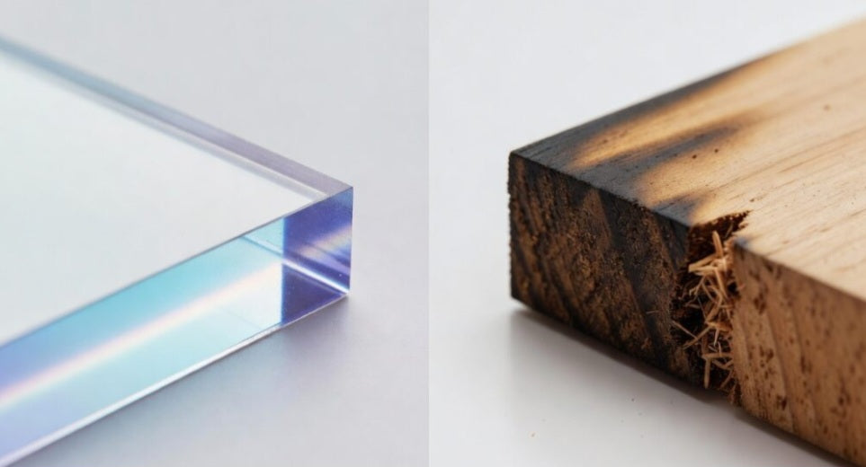 CNC vs Laser on the Same Acrylic Sign: A Side-by-Side Test