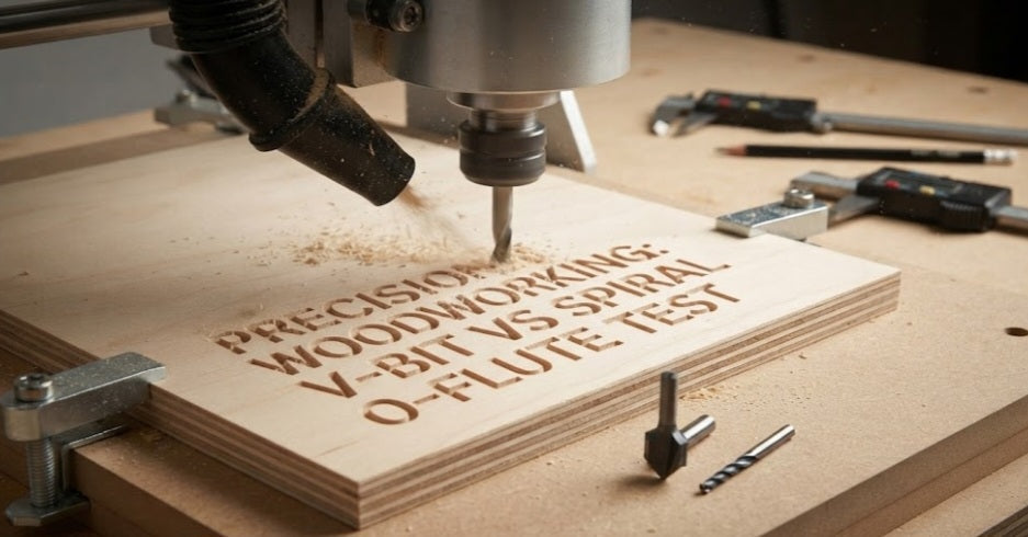 Carving Small Text in Plywood: Comparing Two Router Bits