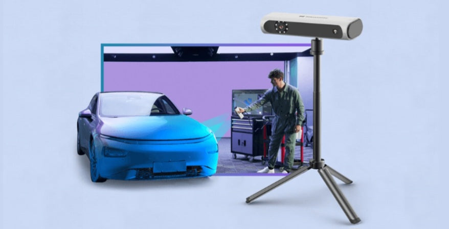 Scanning Black and Chrome Car Parts: A Setup Comparison
