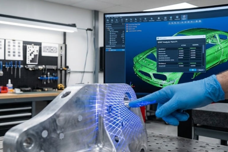 How to Check Mounting-Hole Positions in a Car-Part Scan