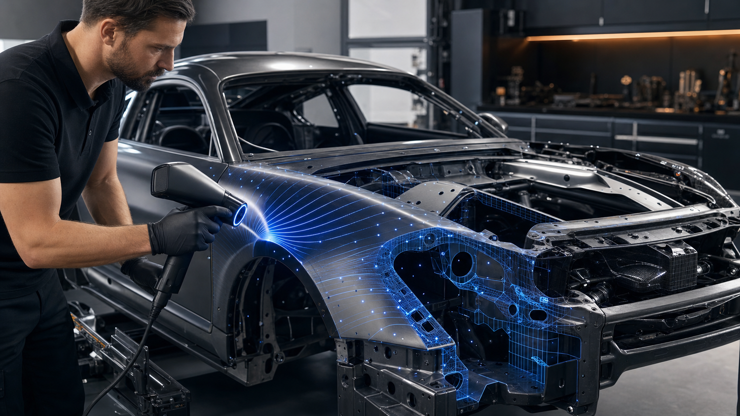 Automotive 3D scanning for reverse engineering and custom fitment