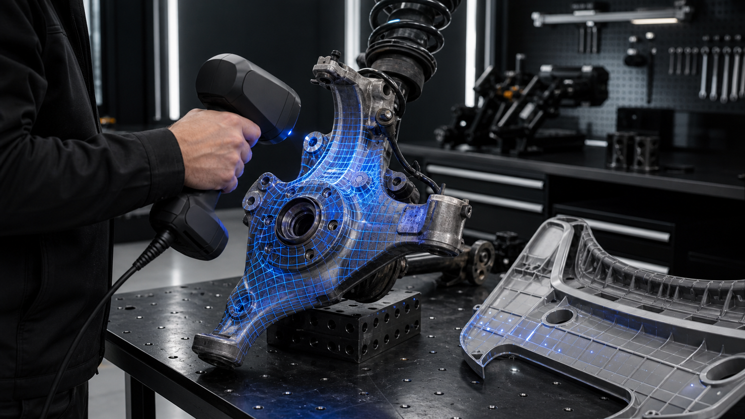 3D scanning an automotive suspension component for an accurate quote