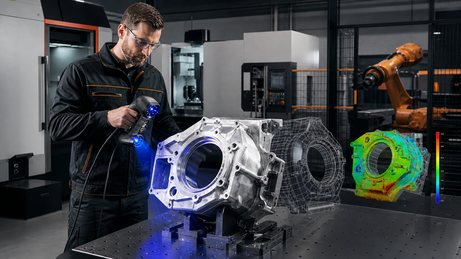 Manufacturing 3D scanning for dimensional inspection and quality control