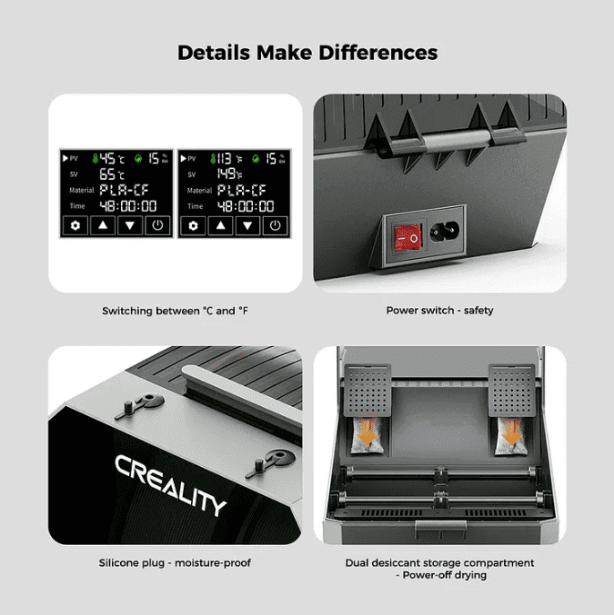 Creality Space Pi Filament Dryer Double Roll