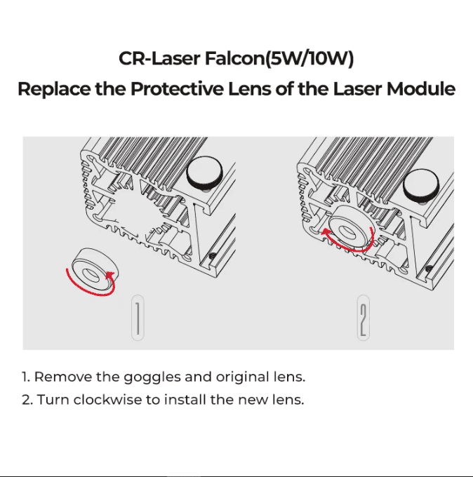 A lens for high-performance laser engraving, designed for durability and accuracy.