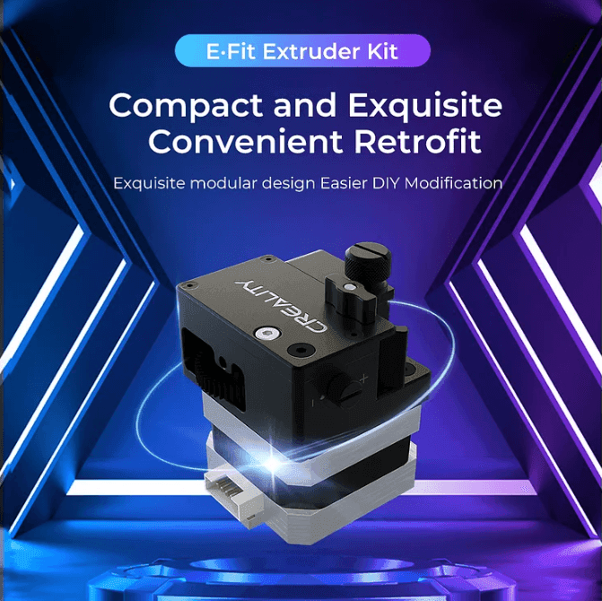 Introducing the Creality E Fit Extruder Kit, a versatile and high-performance upgrade designed to supercharge your 3D printing experience on a range of popular Creality printers, including the Ender-3, Ender-3 V2, Ender-3 Pro, Ender-3 S, CR-10 S, CR-10, CR-10 S5, and CR-10 Mini. This kit is a must-have for 3D printing enthusiasts and professionals seeking to elevate the capabilities of their machines.