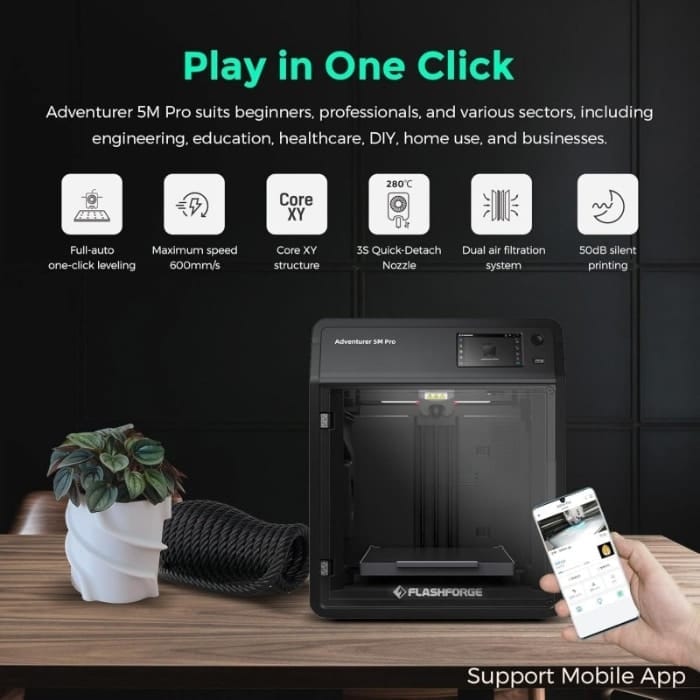 The Flashforge Adventurer 5M Pro