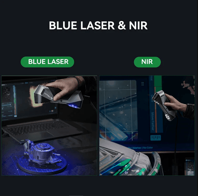 Blue laser and NIR