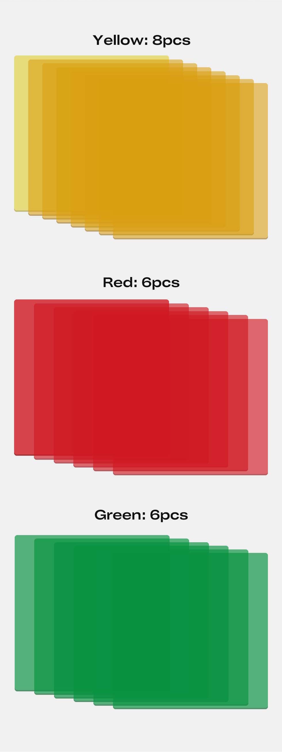 Creality Transparent Acrylic Sheets – 150 × 150 × 3mm, Assorted Colours, Pack of 20