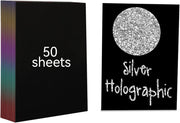 Creality A4 Holographic Silver Laser Scratch Art Paper – 50 Sheets