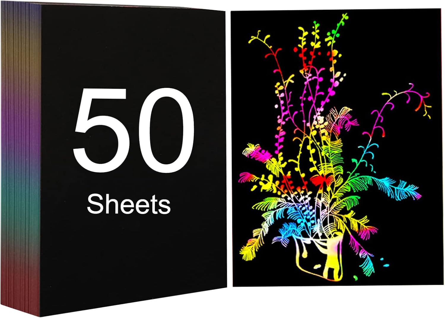 Creality A4 Rainbow Magic Scratch Art Paper – 50 Sheets