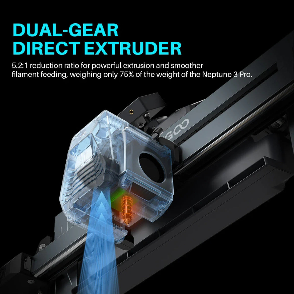Assembled Extruder Kit for ELEGOO Neptune 4/4 Pro (Full Head)