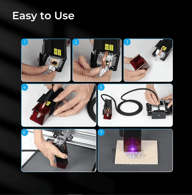 Cleanly engraved acrylic with improved edge quality.