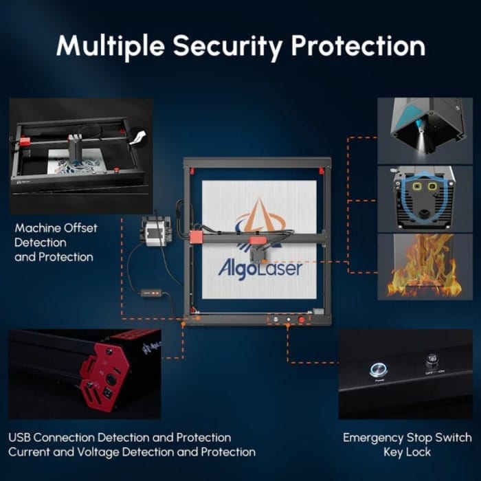 AlgoLaser Alpha 22W Diode Laser Engraver