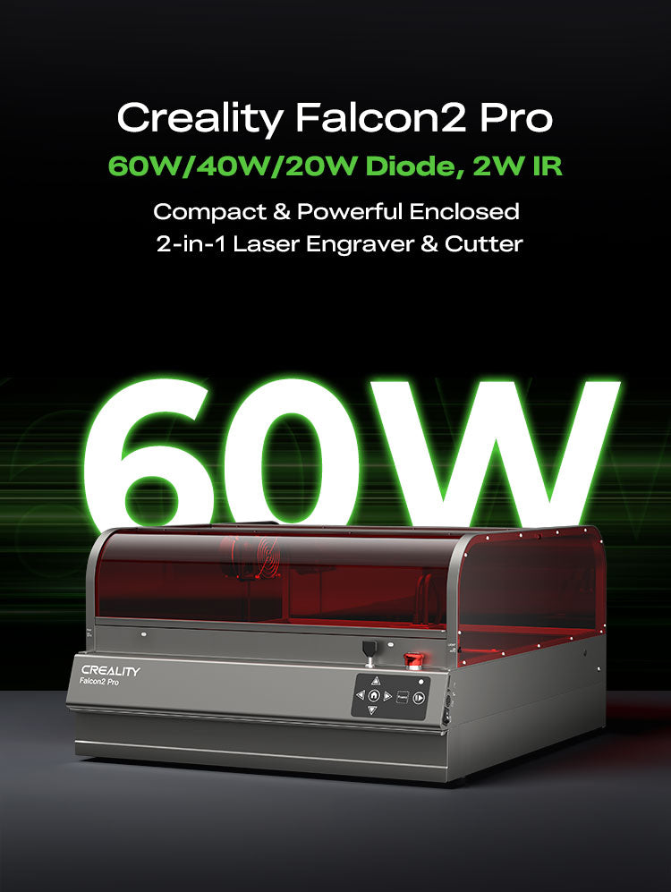 Creality Falcon2 Pro D 60W + 4W IR Enclosed Laser — image 2