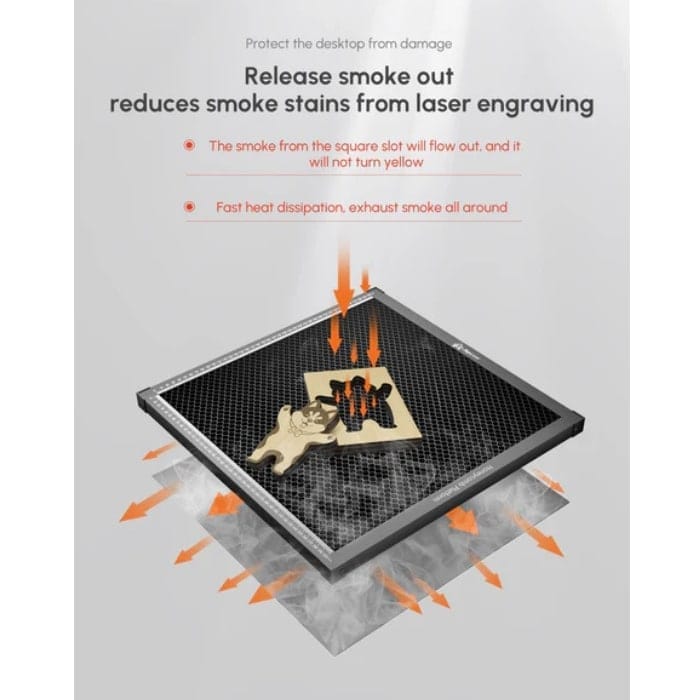 AlgoLaser Honeycomb in action