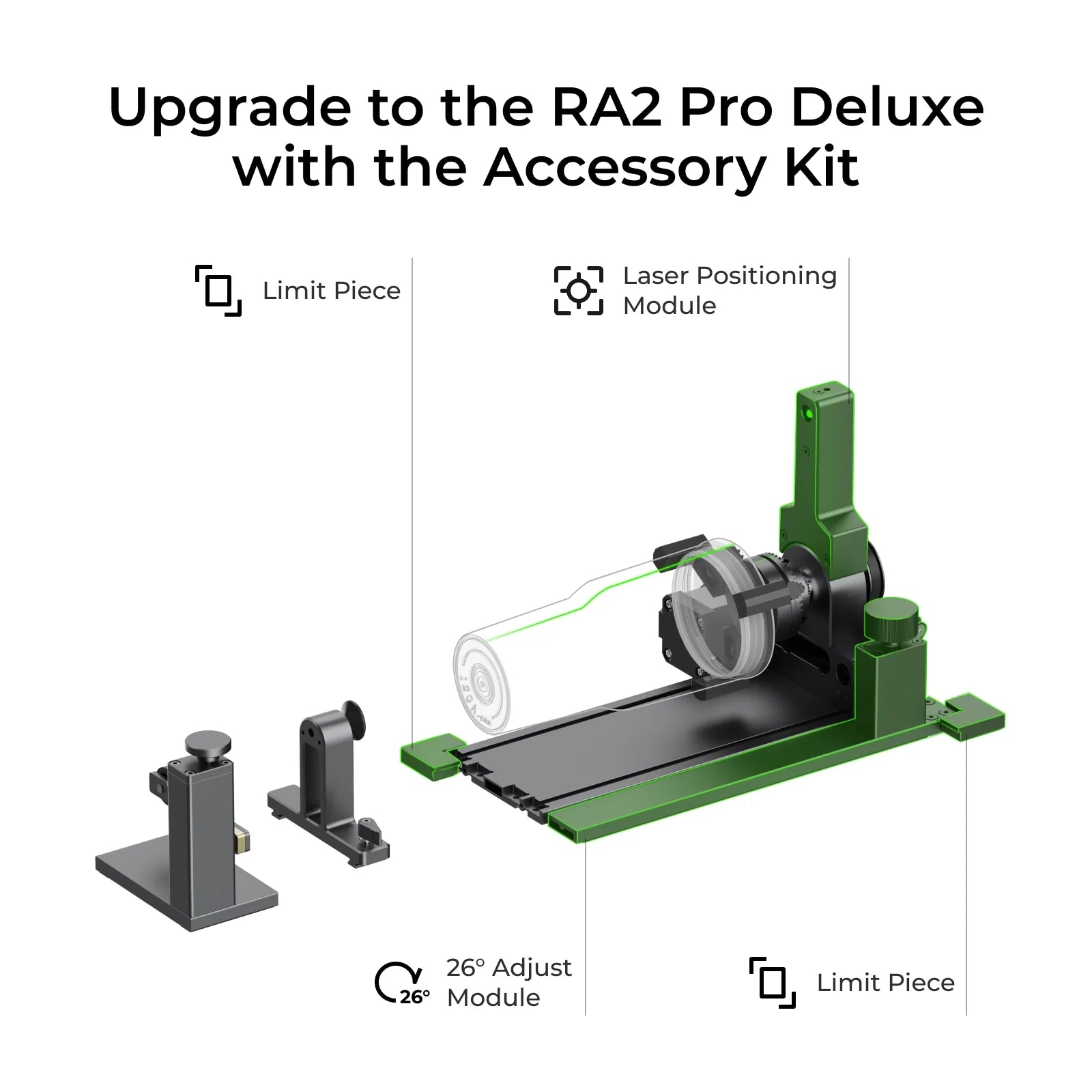 xTool RA2 Pro: Rotary Attachment 2 Pro-General Version