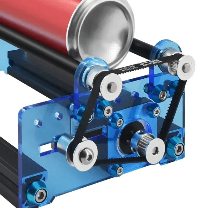 Rotary engraving roller with belt drive for cylindrical objects – Create It 3D South Africa