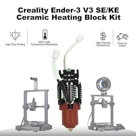 Creality Ender-3 V3 SE KE ceramic heating block kit for high temperature 3D printing South Africa