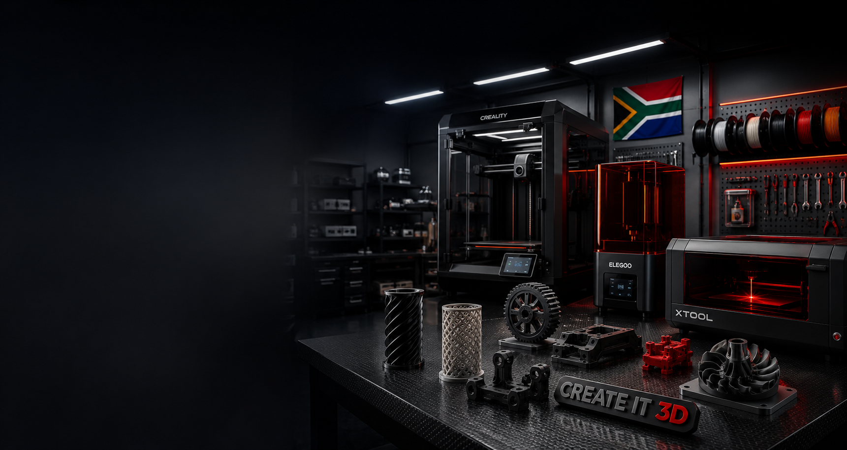 Create It 3D workshop with 3D printers, scanners and laser equipment