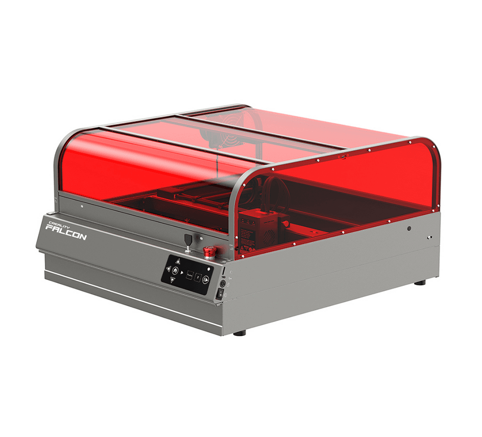 Creality Falcon enclosed laser engraver with red protective cover from Create It 3D South Africa