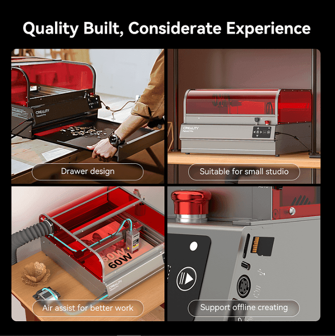 Unboxing the Creality CR Laser Falcon2 60W Pro