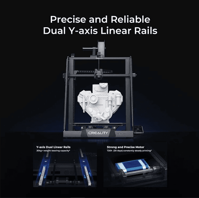 Industrial 3D printer creating a large-scale prototype.
