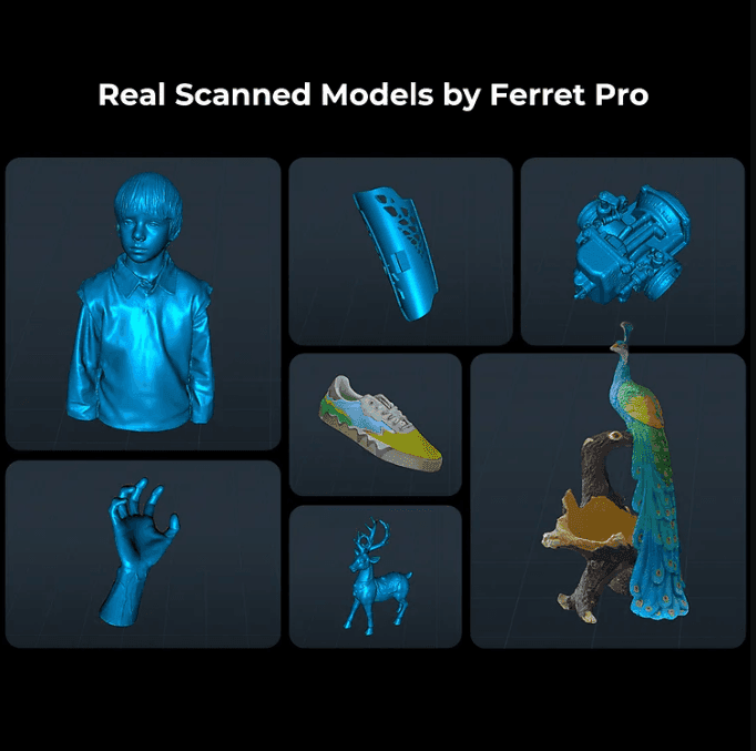 Portable 3D scanner in use for scanning intricate patterns.