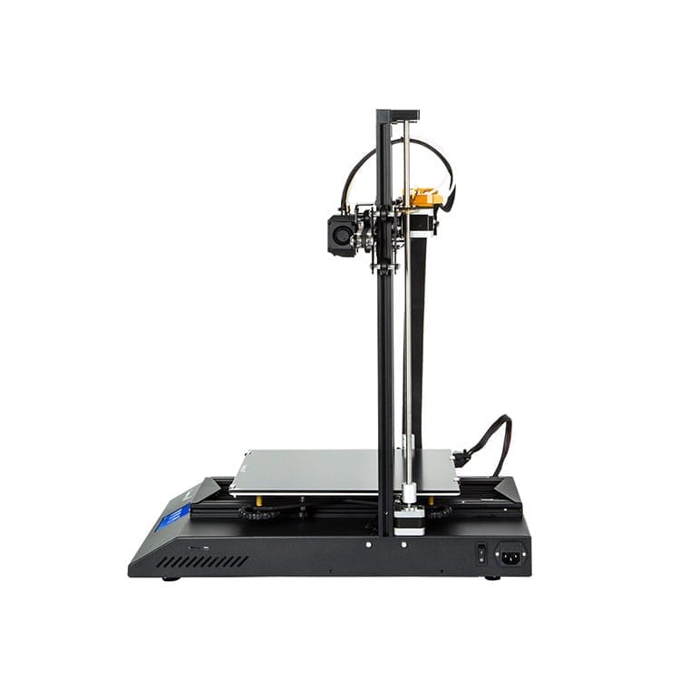 Side view of the 3D printer