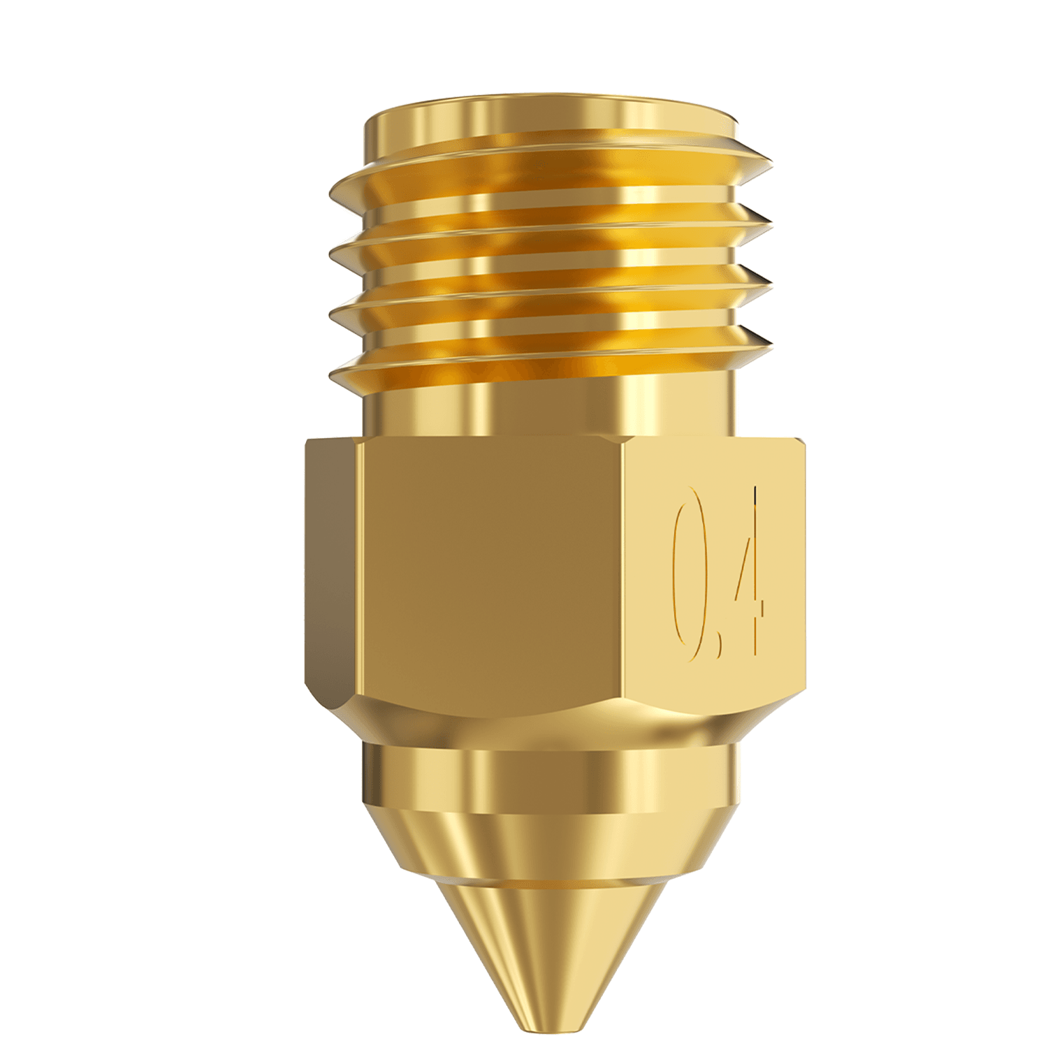 0.4mm brass 3D printer nozzle for precision printing available in South Africa – Create It 3D