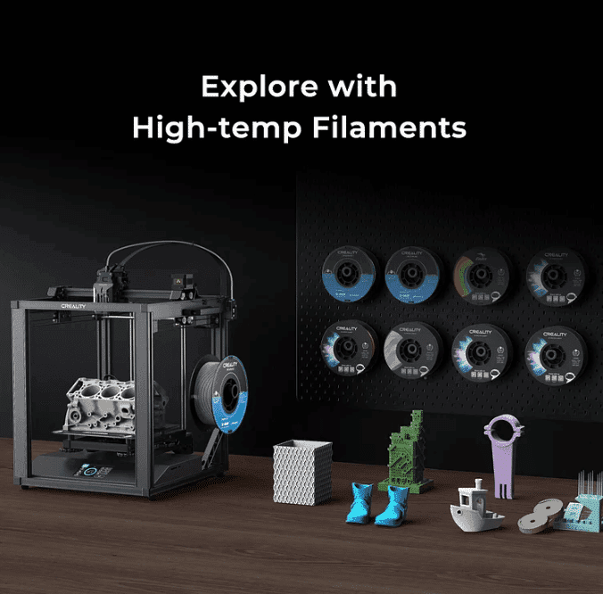 Creality Ender-5 S1 3D Printer and filaments