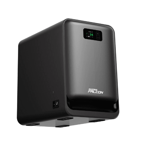 Creality Falcon air purifier angled side view with digital display – Create It 3D South Africa