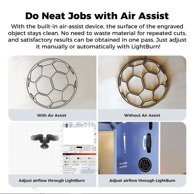 Do neat jobs with air assist