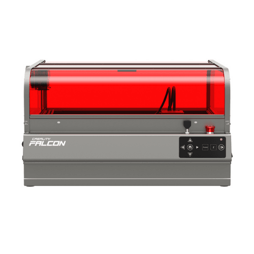 Creality Falcon desktop laser engraver with red safety cover available in South Africa from Create It 3D
