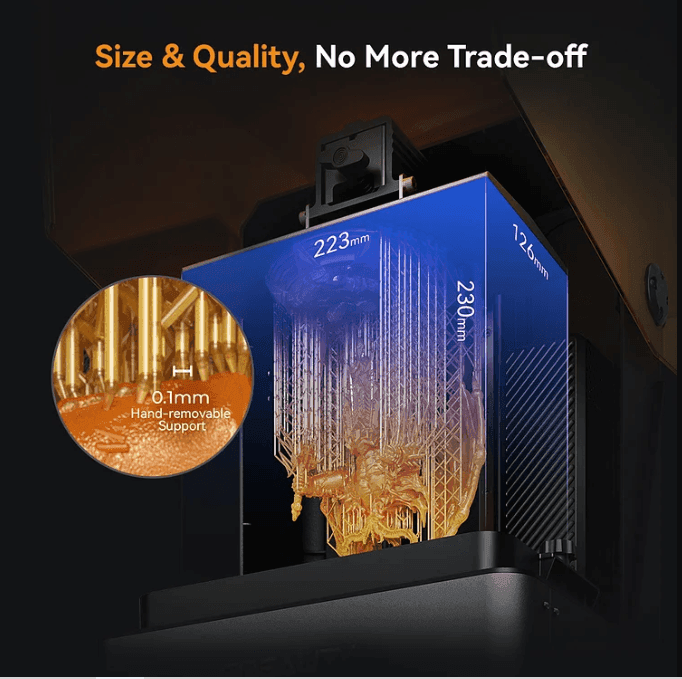 Creality Halot-Mage S 14K Resin 3D printer with high-resolution printing capabilities.