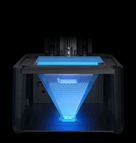 Uniform light source for precise resin curing