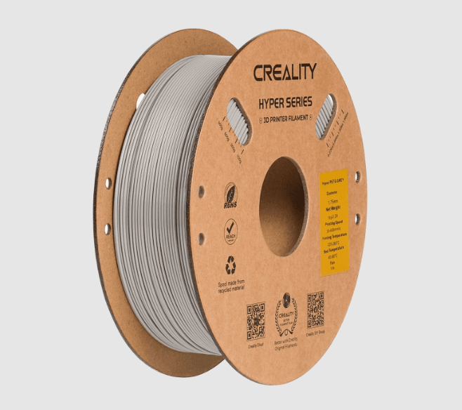 Creality Hyper Series grey 3D printer filament 1.75mm spool for high-speed printing in South Africa