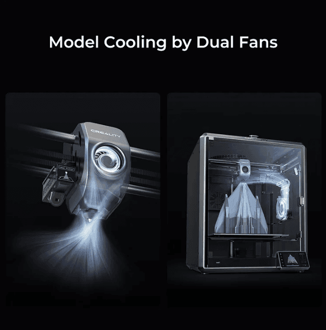 Model cooling by Dual fans