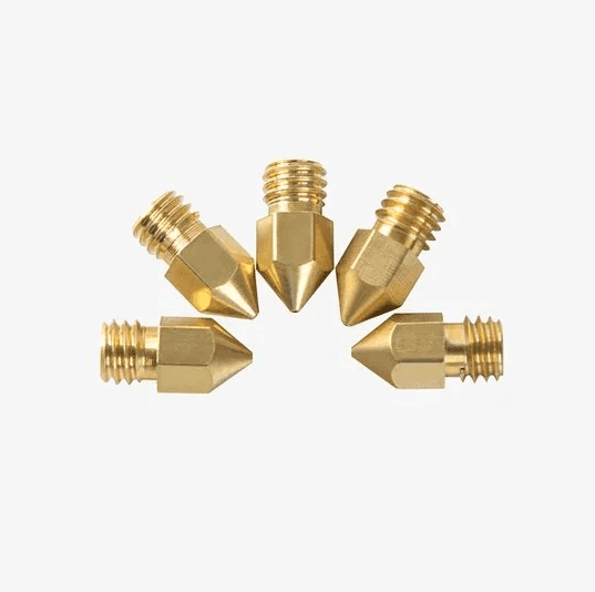 Creality M6 0.4mm Brass Nozzle - Big Head 5pcs